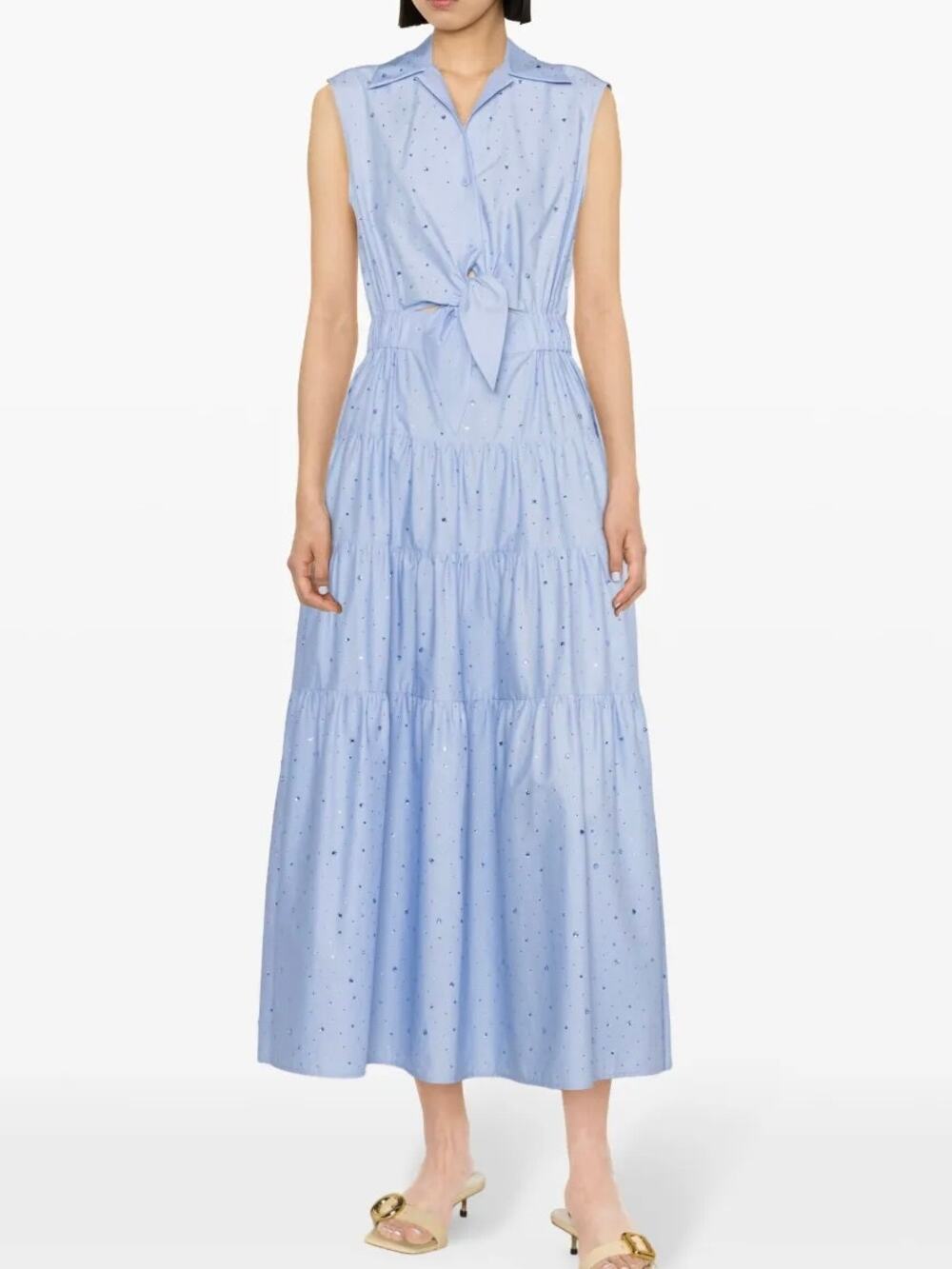 Sandro Azazel Rhinestone Maxi Dress